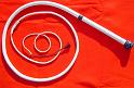 GDeer 5ft White 12 plait Custom Classic Australian Bullwhip with 2tone Box Pattern Knot K